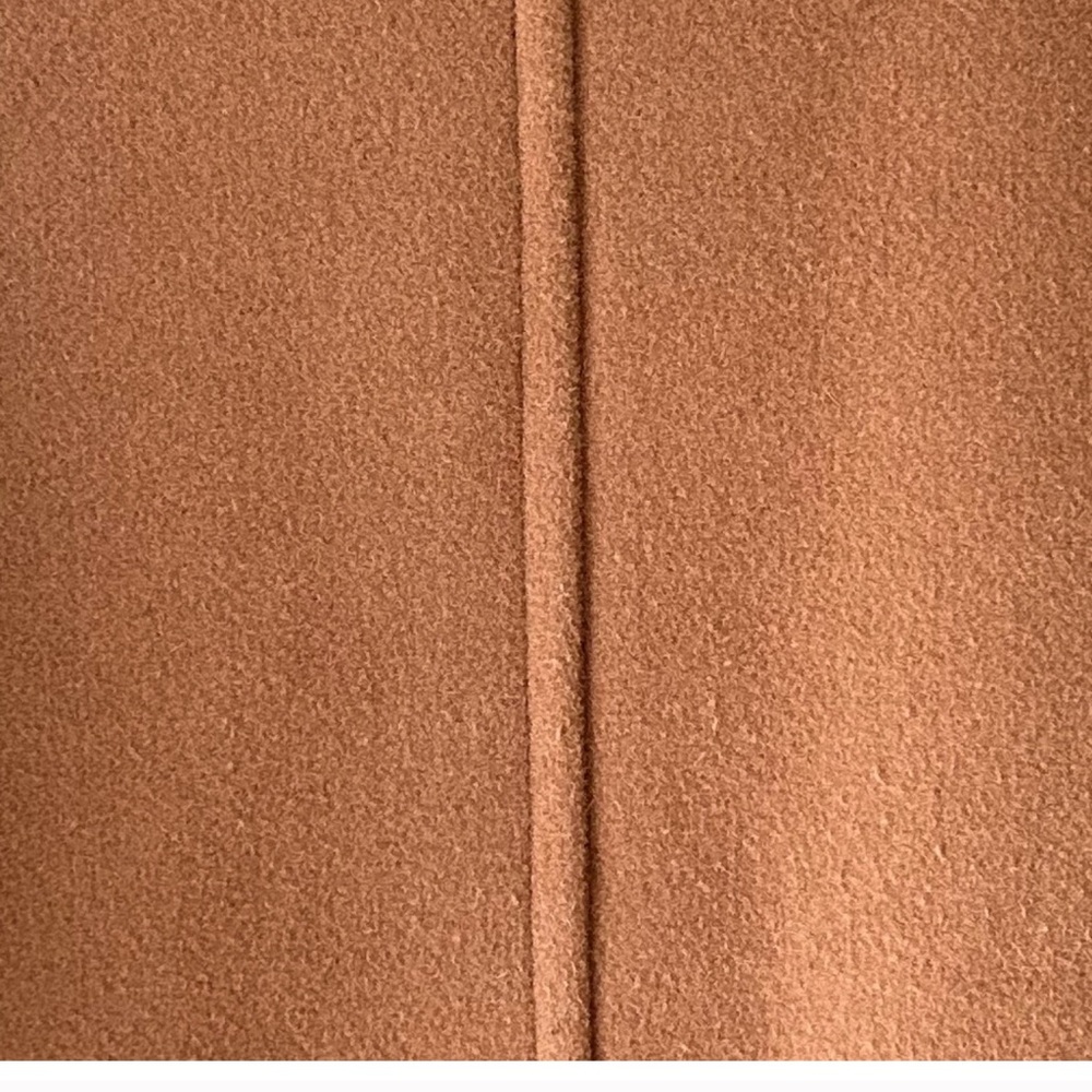 Zara Camel Brown Long Open-Front Trench Coat - Picture 3 of 6